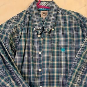 Cinch men’s button down shirt size medium